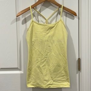 LULULEMON POWER Y TANK in yellow